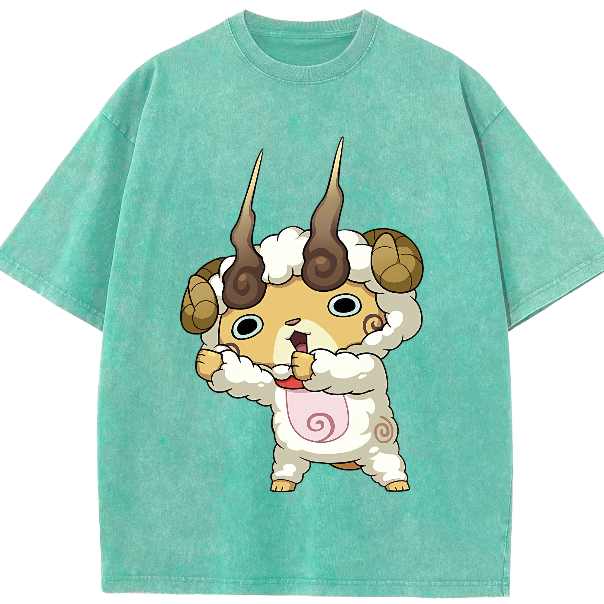（画像用） 妖怪ウォッチ Yo-kai Watch 綿100% ヴィンテージ風 半袖Tシャツ（フロントプリント）